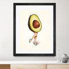 Avocado Girl by Kelly Gilleran on GIANT ART - green mixed media