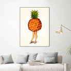 Pineapple Girl by Kelly Gilleran on GIANT ART - yellow mixed media