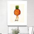 Pineapple Girl by Kelly Gilleran on GIANT ART - yellow mixed media