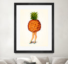 Pineapple Girl by Kelly Gilleran on GIANT ART - yellow mixed media