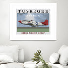 Duchess Arlene Of The Tuskegee Airmen by Matthew Webb on GIANT ART - gray digital drawing