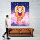 Sailor Moon by Enrique Valles on GIANT ART - orange vector illustration