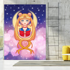 Sailor Moon by Enrique Valles on GIANT ART - orange vector illustration