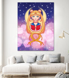 Sailor Moon by Enrique Valles on GIANT ART - orange vector illustration