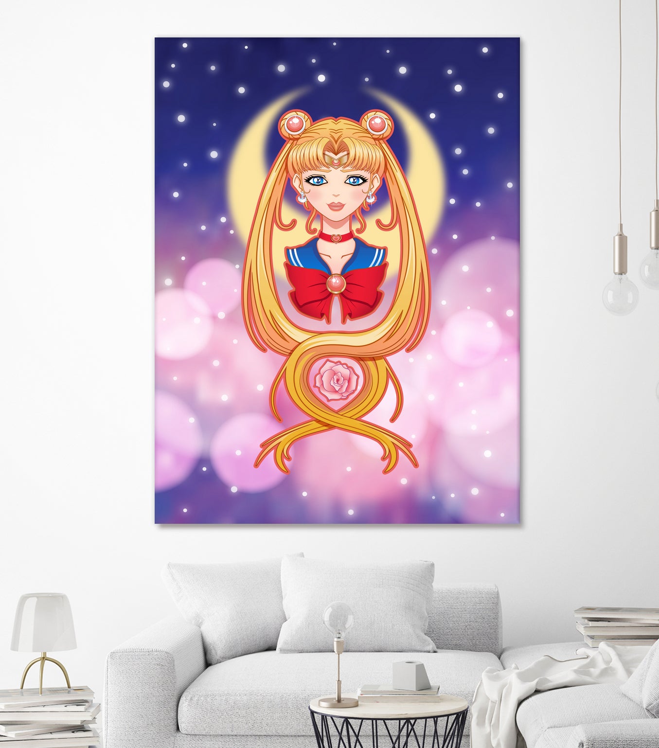 Sailor Moon by Enrique Valles on GIANT ART - orange vector illustration