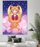 Sailor Moon by Enrique Valles on GIANT ART - orange vector illustration