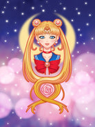 Sailor Moon by Enrique Valles on GIANT ART - orange vector illustration