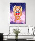 Sailor Moon by Enrique Valles on GIANT ART - orange vector illustration