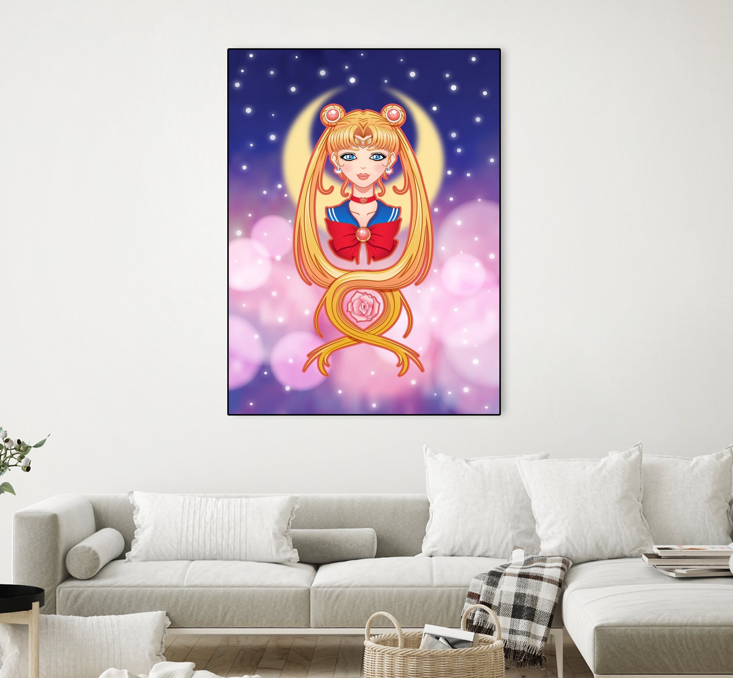 Sailor Moon by Enrique Valles on GIANT ART - orange vector illustration