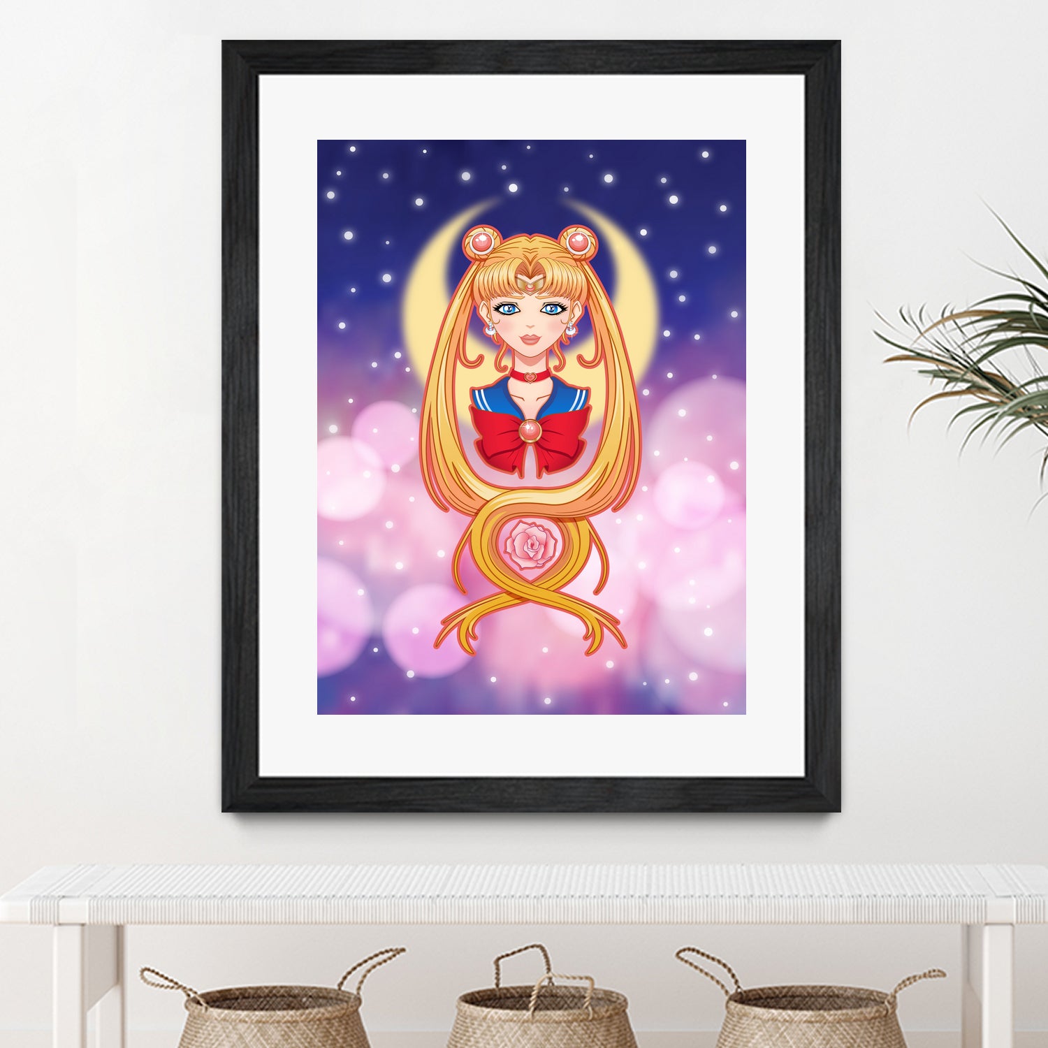 Sailor Moon by Enrique Valles on GIANT ART - orange vector illustration