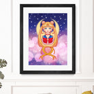 Sailor Moon by Enrique Valles on GIANT ART - orange vector illustration