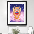 Sailor Moon by Enrique Valles on GIANT ART - orange vector illustration