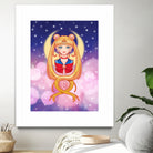 Sailor Moon by Enrique Valles on GIANT ART - orange vector illustration