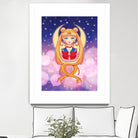 Sailor Moon by Enrique Valles on GIANT ART - orange vector illustration