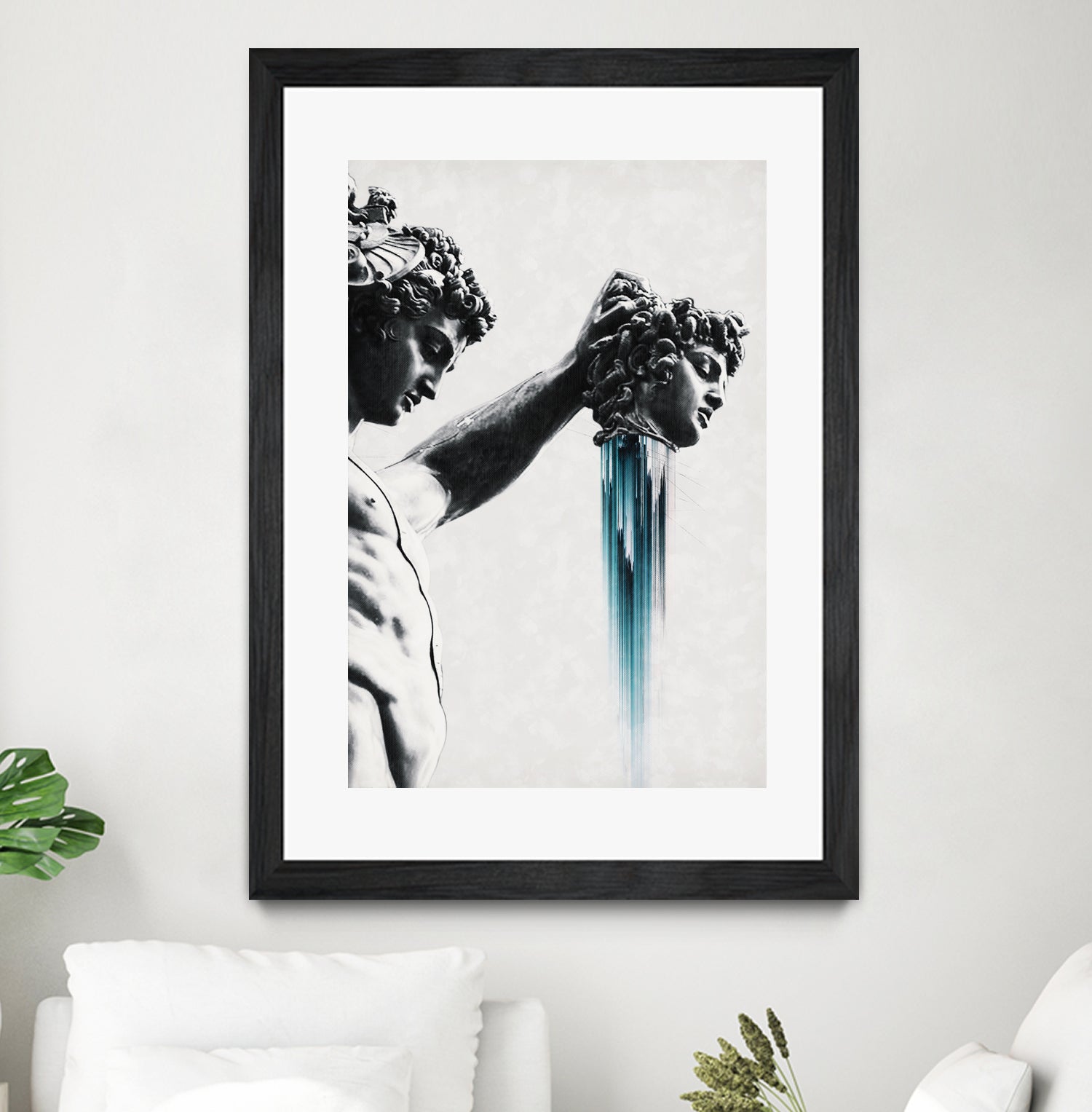 Perseus and  Medusa by Menelaos Trompoukis on GIANT ART - gray digital painting