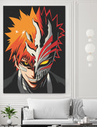 ICHIGO HOLLOW MASK Bleach by Muhamat Azmi Muna on GIANT ART - white character design