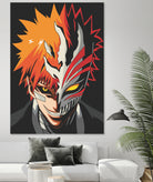 ICHIGO HOLLOW MASK Bleach by Muhamat Azmi Muna on GIANT ART - white character design