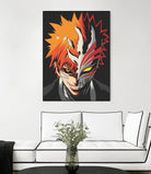 ICHIGO HOLLOW MASK Bleach by Muhamat Azmi Muna on GIANT ART - white character design