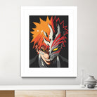 ICHIGO HOLLOW MASK Bleach by Muhamat Azmi Muna on GIANT ART - white character design