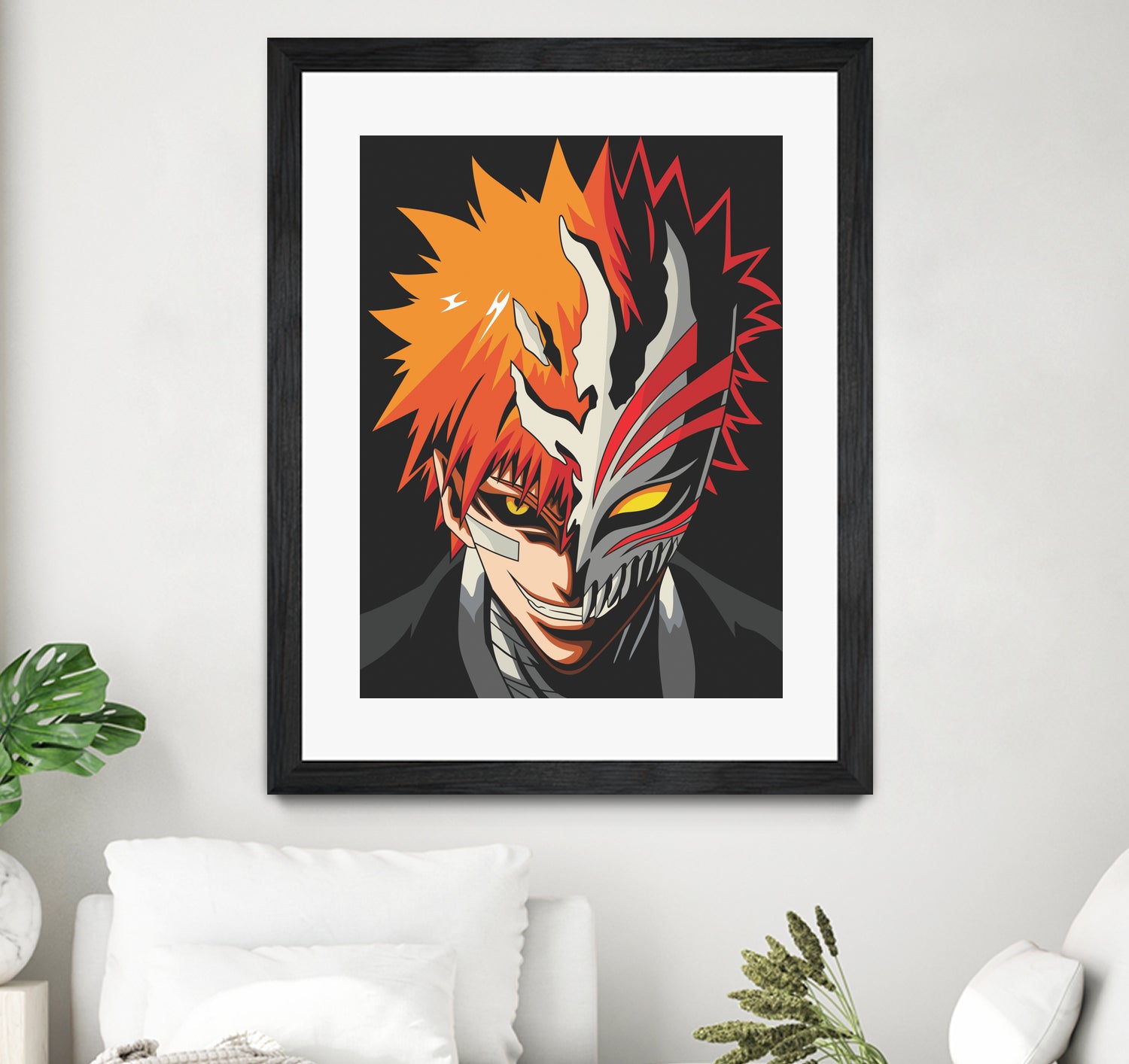 ICHIGO HOLLOW MASK Bleach by Muhamat Azmi Muna on GIANT ART - white character design