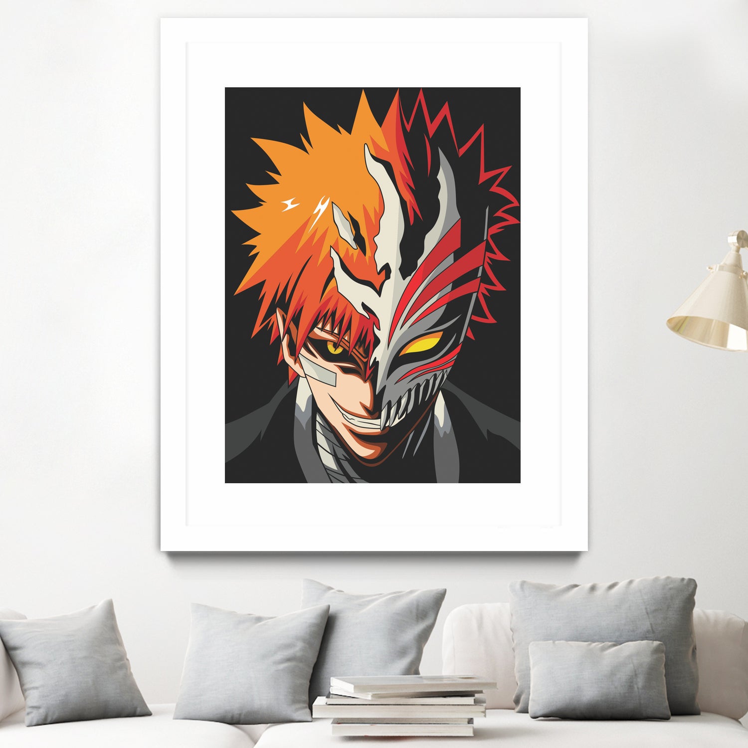 ICHIGO HOLLOW MASK Bleach by Muhamat Azmi Muna on GIANT ART - white character design