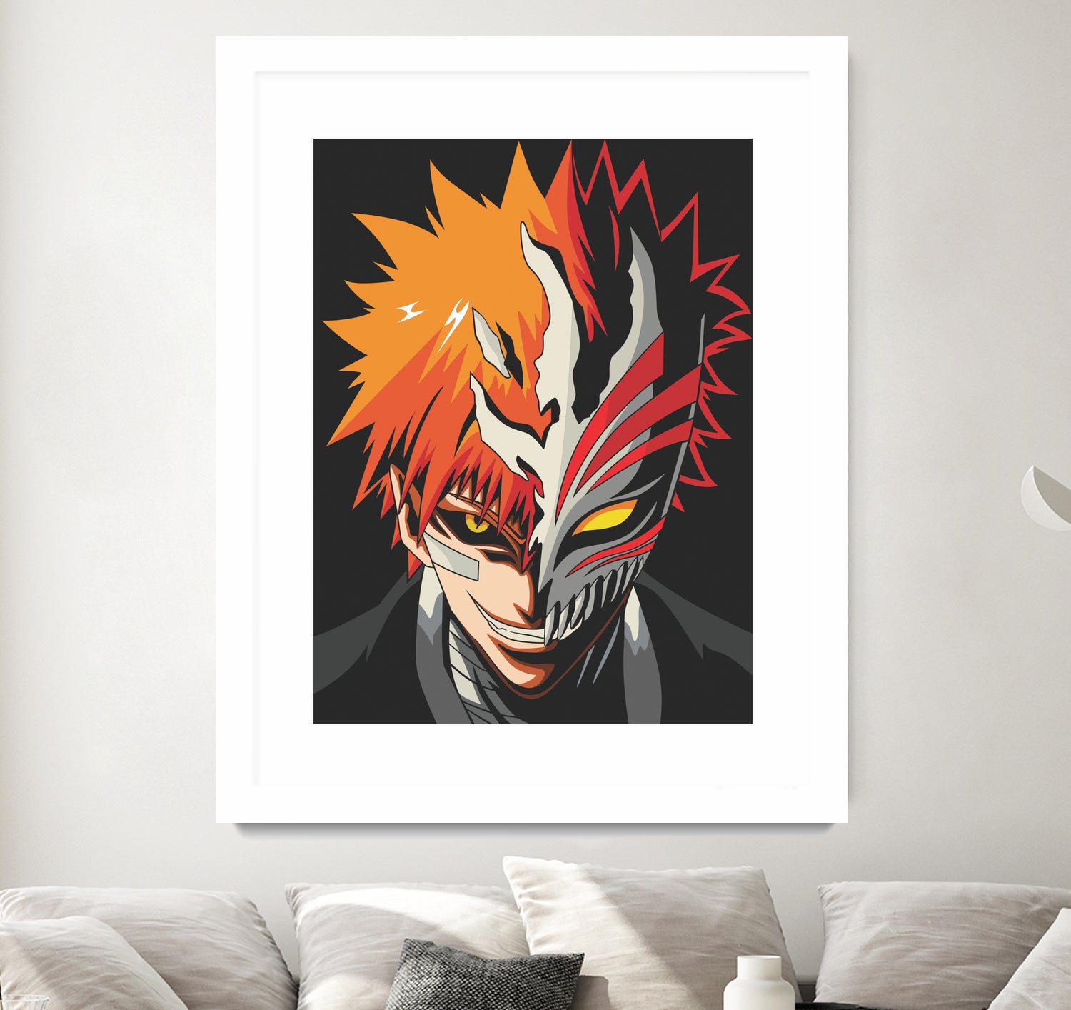 ICHIGO HOLLOW MASK Bleach by Muhamat Azmi Muna on GIANT ART - white character design