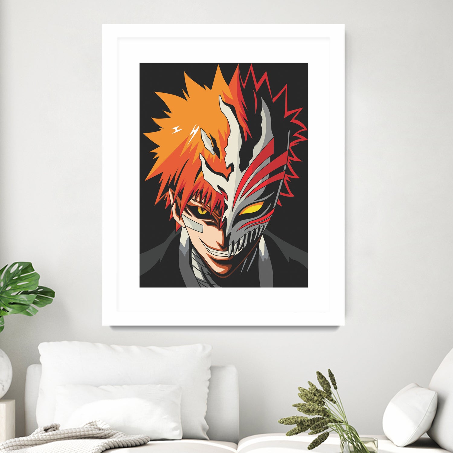 ICHIGO HOLLOW MASK Bleach by Muhamat Azmi Muna on GIANT ART - white character design