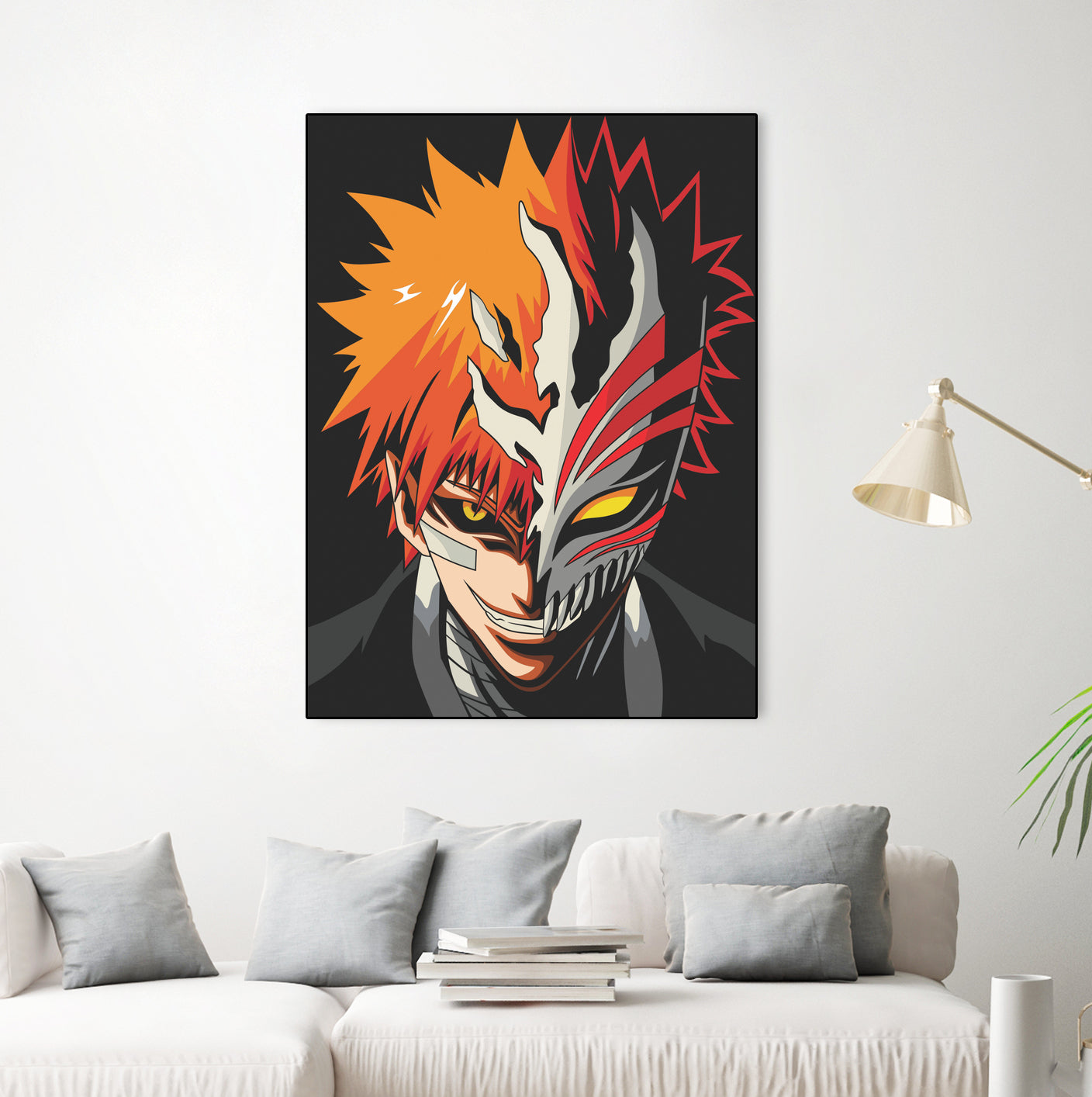 ICHIGO HOLLOW MASK Bleach by Muhamat Azmi Muna on GIANT ART - white character design