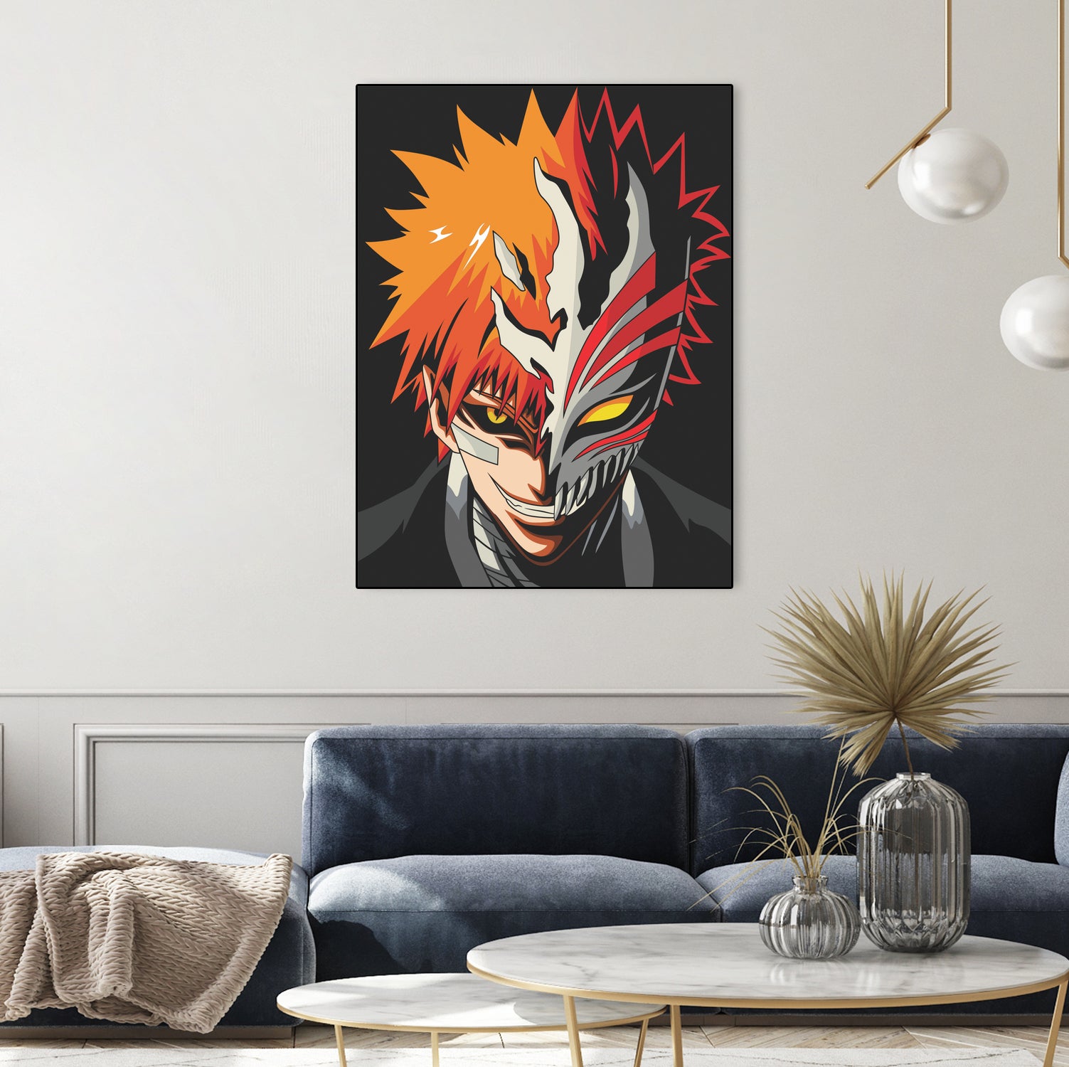 ICHIGO HOLLOW MASK Bleach by Muhamat Azmi Muna on GIANT ART - white character design