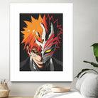 ICHIGO HOLLOW MASK Bleach by Muhamat Azmi Muna on GIANT ART - white character design