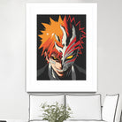 ICHIGO HOLLOW MASK Bleach by Muhamat Azmi Muna on GIANT ART - white character design