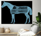 HORSE  LT BLUE by Thomas Fernez on GIANT ART - blue digital drawing