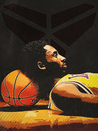 kobe bryant by Yusman Paringotan hotmartogi Pasaribu on GIANT ART - black photo illustration