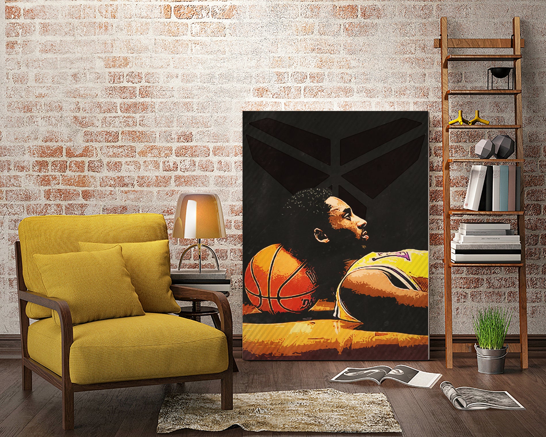 kobe bryant by Yusman Paringotan hotmartogi Pasaribu on GIANT ART - black photo illustration