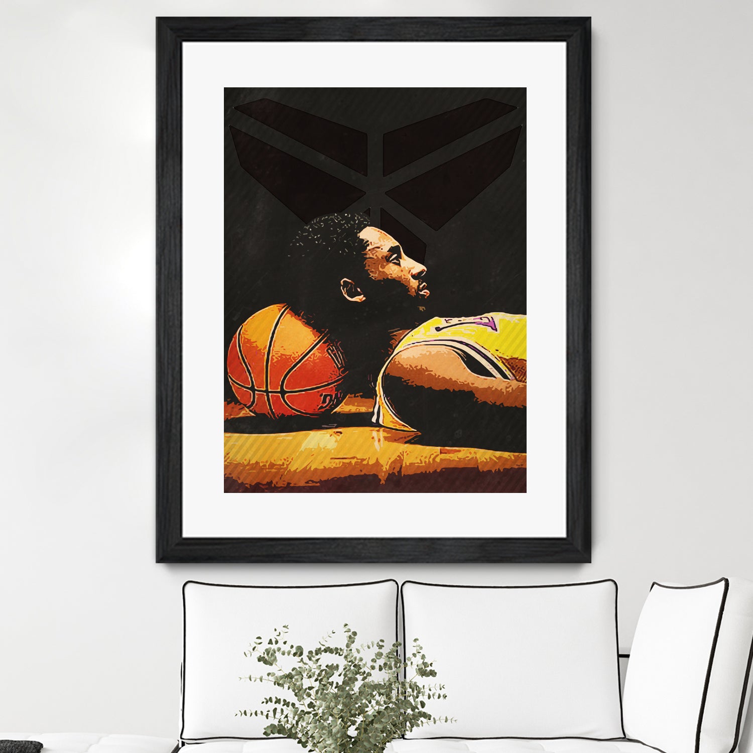 kobe bryant by Yusman Paringotan hotmartogi Pasaribu on GIANT ART - black photo illustration