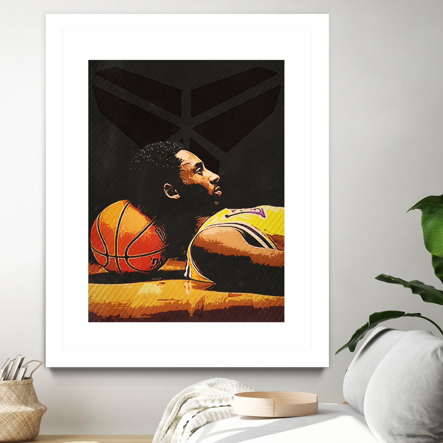 kobe bryant by Yusman Paringotan hotmartogi Pasaribu on GIANT ART - black photo illustration