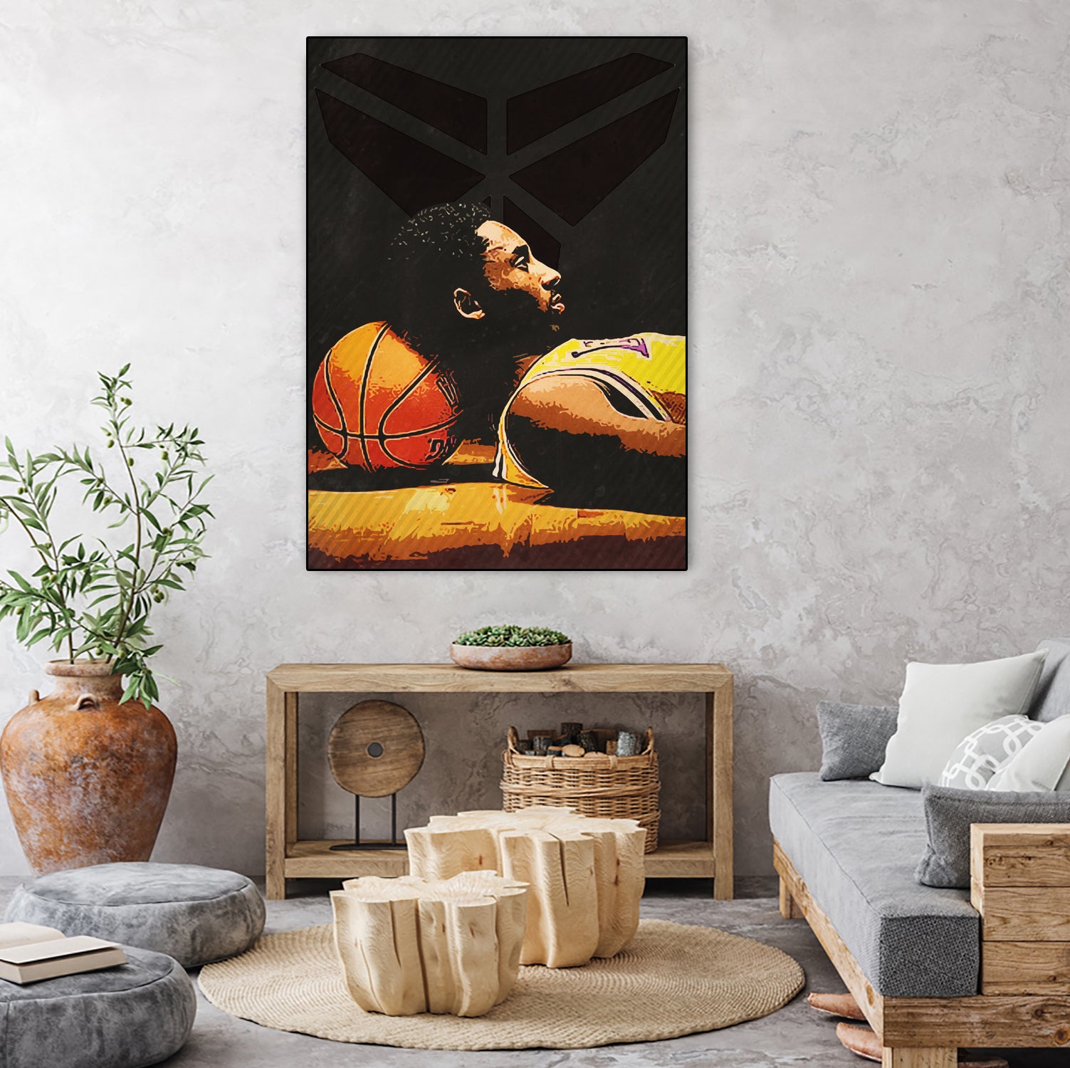 kobe bryant by Yusman Paringotan hotmartogi Pasaribu on GIANT ART - black photo illustration