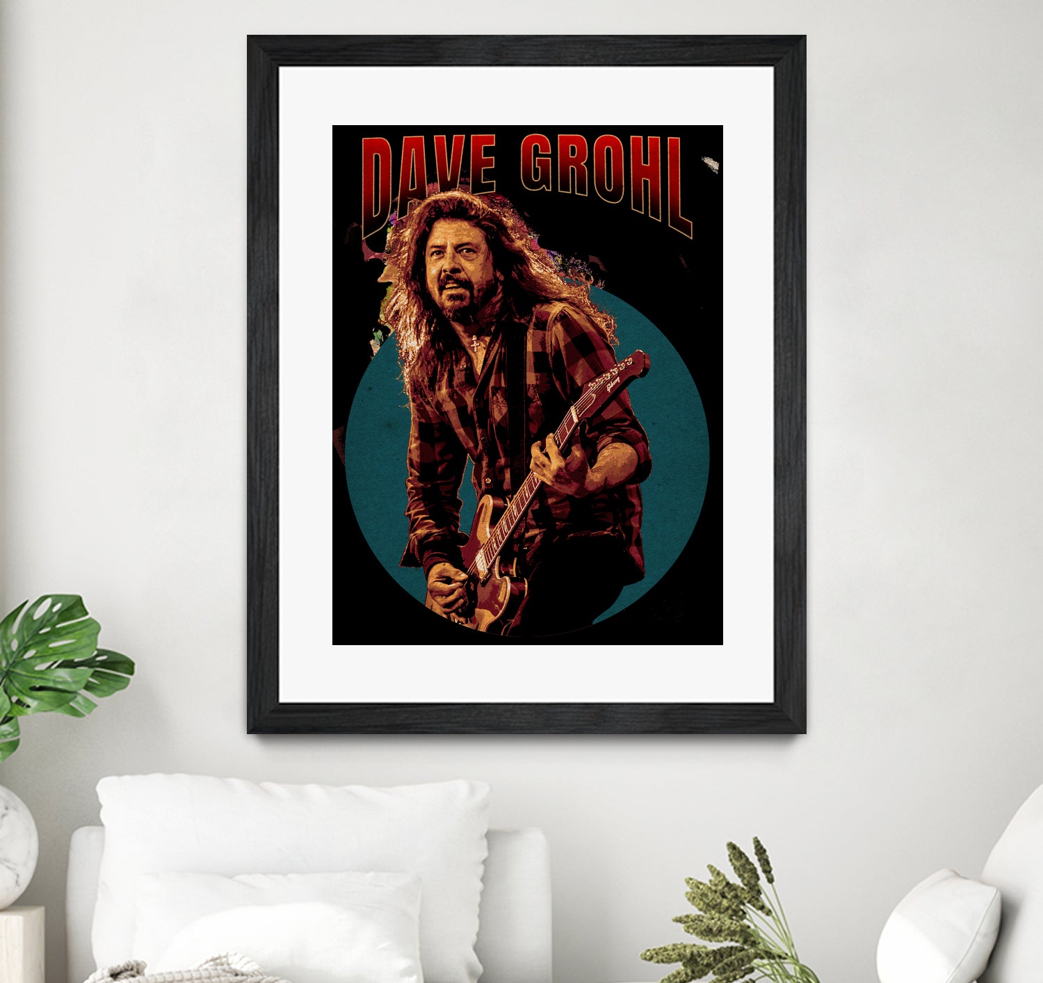 Dave Grohl Live in Show by ade niroi91 on GIANT ART - white photo illustration