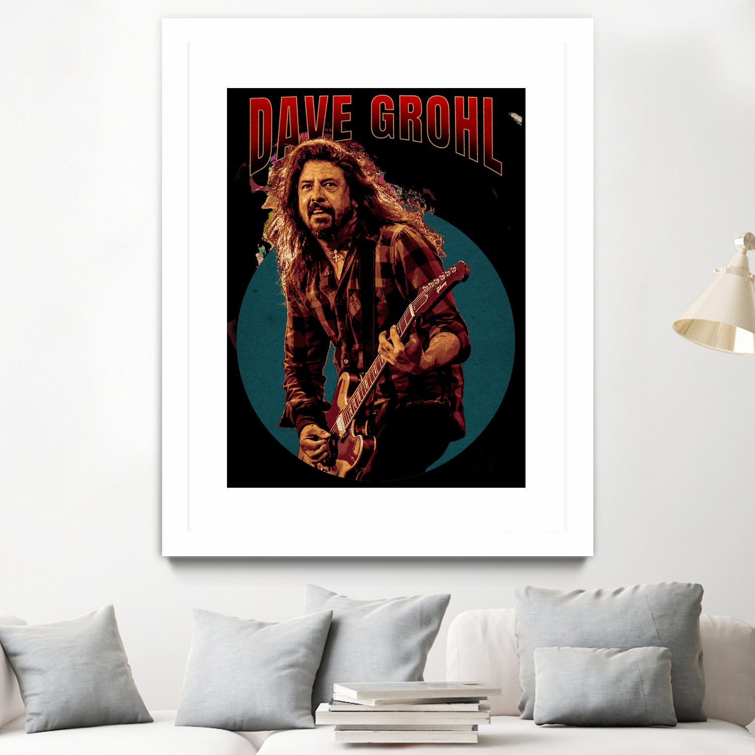 Dave Grohl Live in Show by ade niroi91 on GIANT ART - white photo illustration