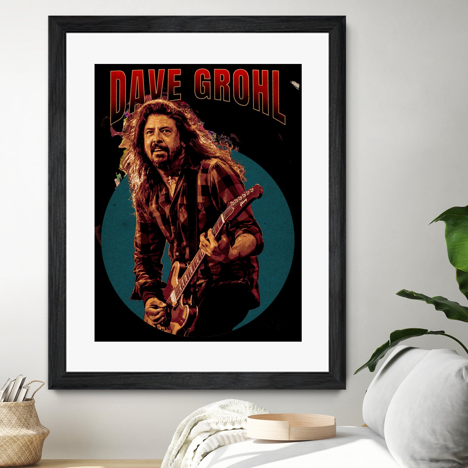 Dave Grohl Live in Show by ade niroi91 on GIANT ART - white photo illustration