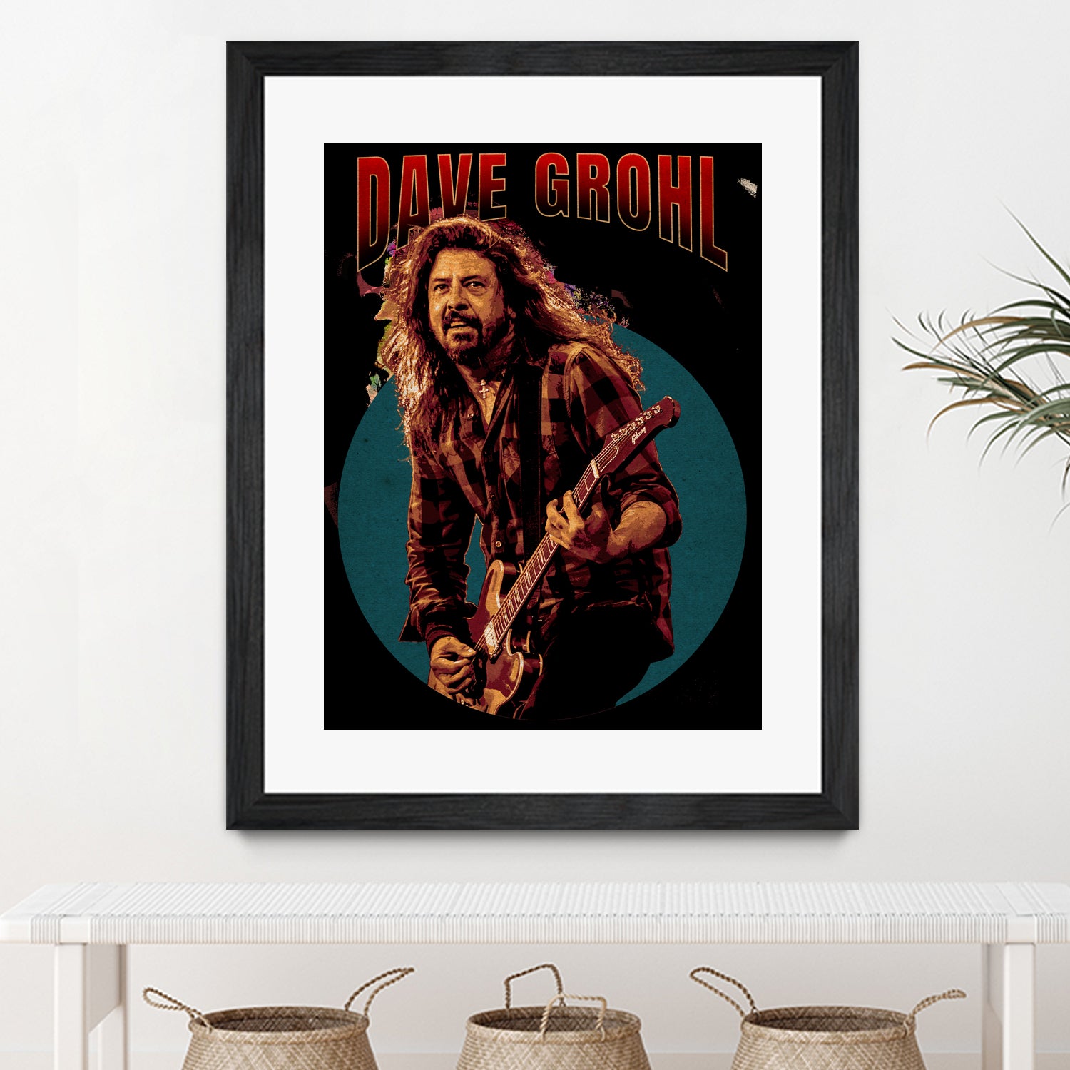 Dave Grohl Live in Show by ade niroi91 on GIANT ART - white photo illustration