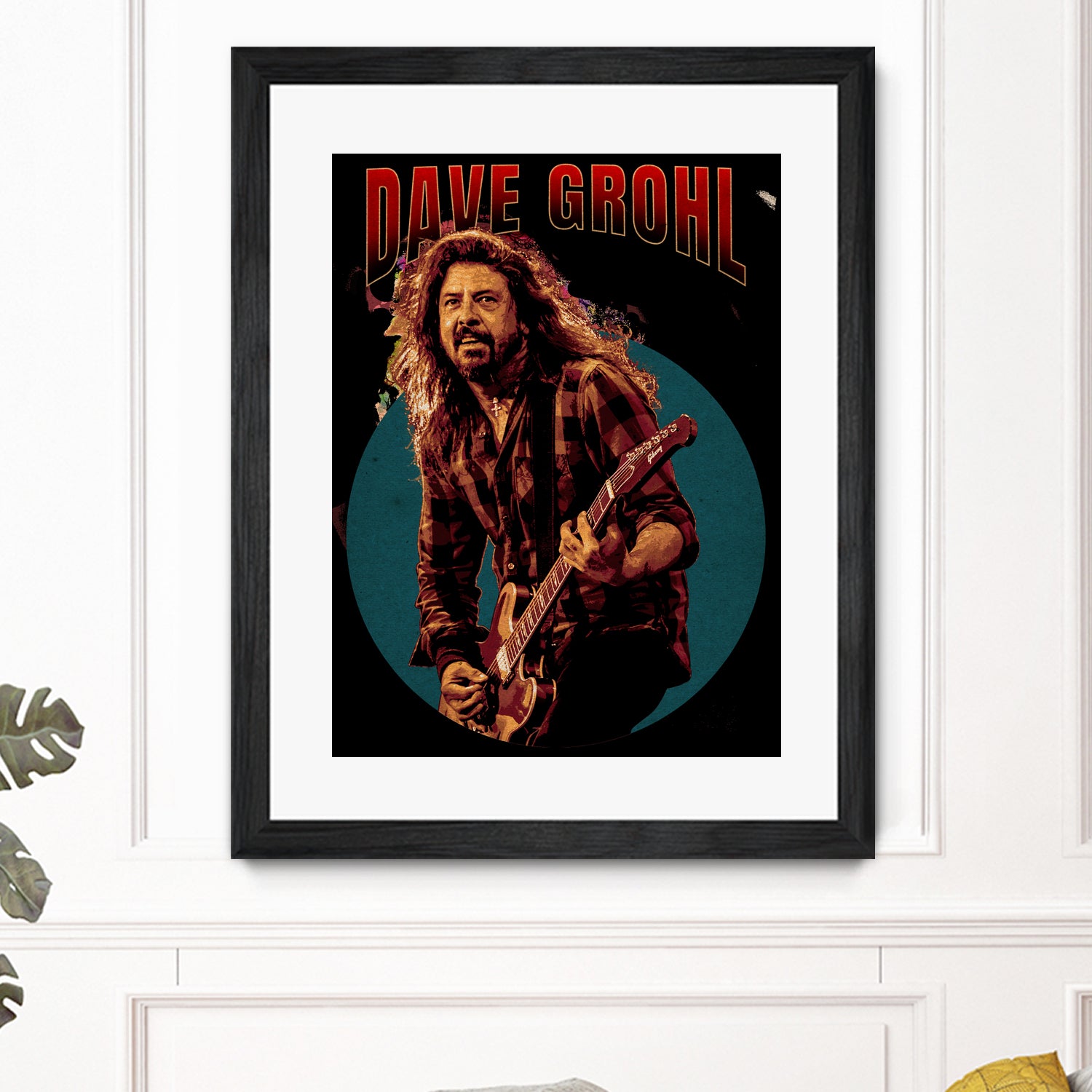 Dave Grohl Live in Show by ade niroi91 on GIANT ART - white photo illustration