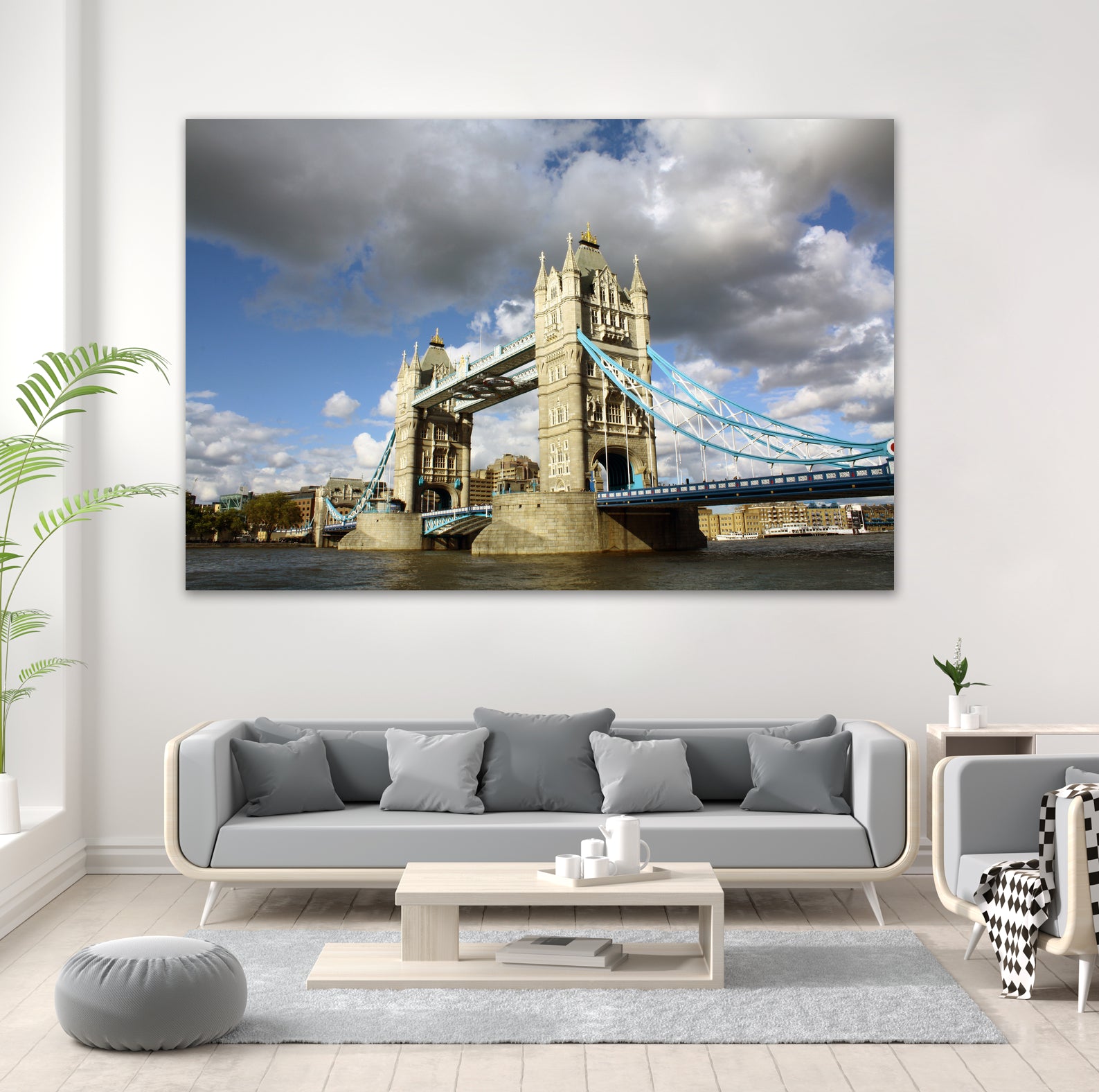 London Brigde by Angeliki Antimisari on GIANT ART - blue photo manipulation