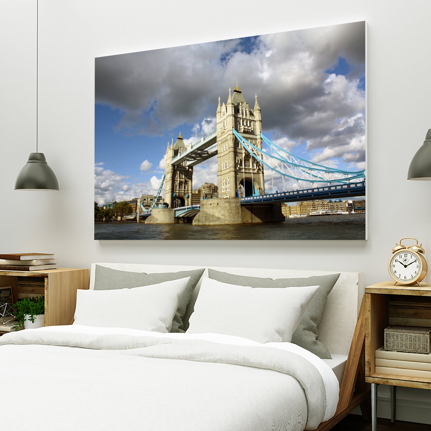 London Brigde by Angeliki Antimisari on GIANT ART - blue photo manipulation