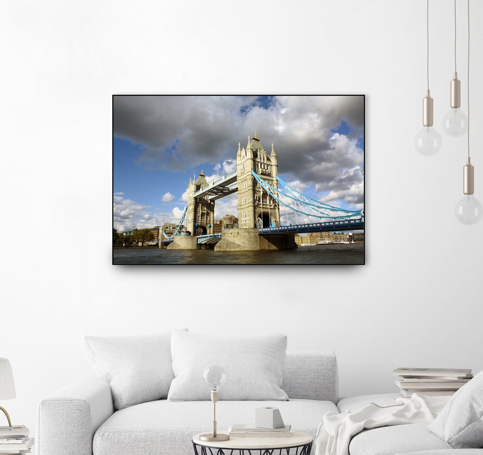 London Brigde by Angeliki Antimisari on GIANT ART - blue photo manipulation