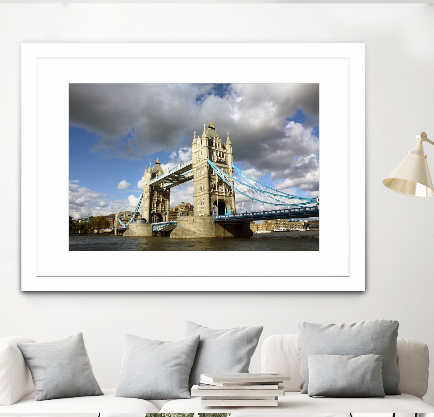 London Brigde by Angeliki Antimisari on GIANT ART - blue photo manipulation