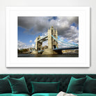 London Brigde by Angeliki Antimisari on GIANT ART - blue photo manipulation