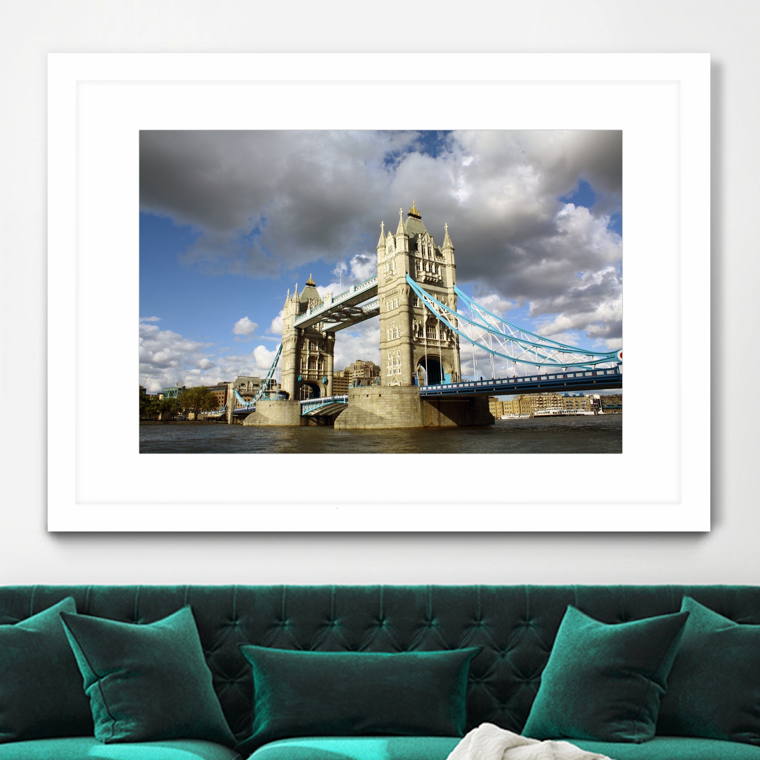 London Brigde by Angeliki Antimisari on GIANT ART - blue photo manipulation