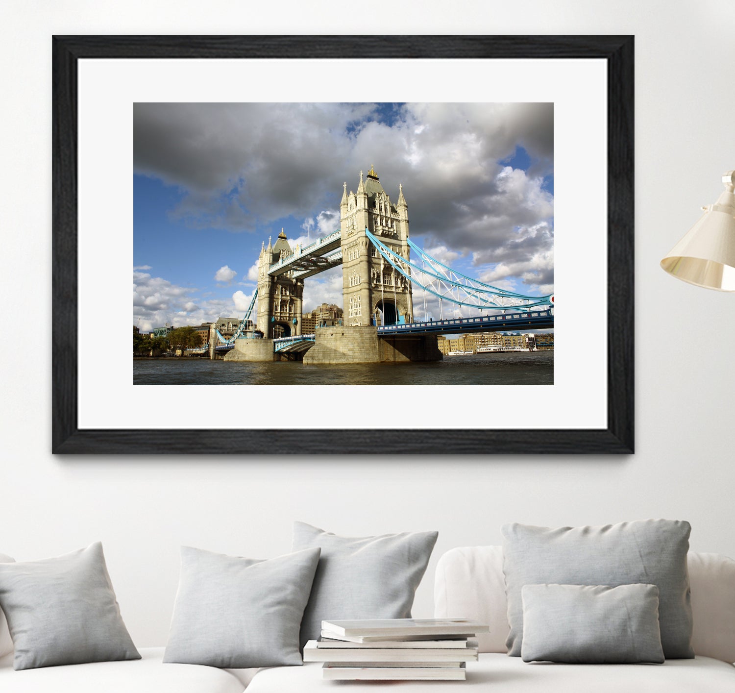 London Brigde by Angeliki Antimisari on GIANT ART - blue photo manipulation