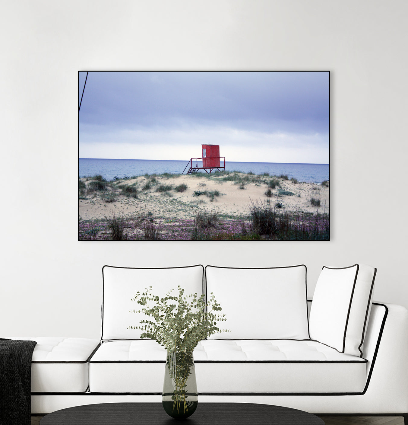 The lifeguard tower in the spring.... by Angeliki Antimisari on GIANT ART - red photo manipulation